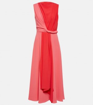 Платье миди асимметричного кроя Parsa из крепа ROKSANDA, розовый Roksanda