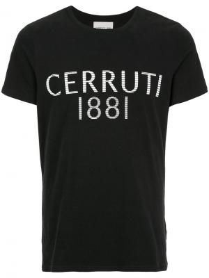 Футболка с принтом логотипа Cerruti 1881