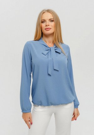Блуза Текстиль Хаус. Цвет: голубой