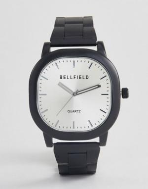 Часы с черным браслетом -Черный Bellfield