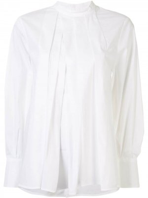 Блузка со складками Enföld. Цвет: белый