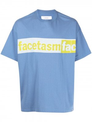 Футболка с логотипом Facetasm. Цвет: синий