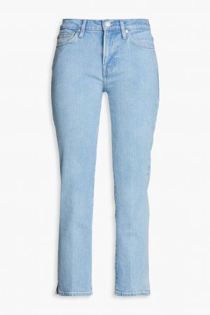 Укороченные прямые джинсы Le High с высокой посадкой , легкий деним Frame