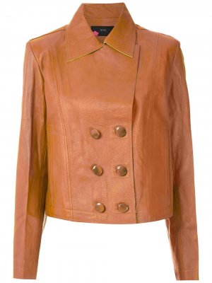 Куртка на пуговицах Eva. Цвет: коричневый