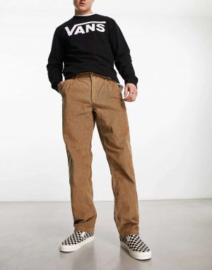 Мешковатые брюки чинос цвета хаки с резинкой на талии Vans. Цвет: хаки
