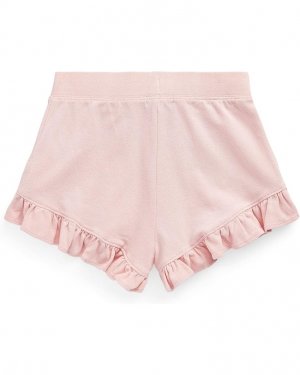 Шорты Ruffled Cotton Mesh Shorts, цвет Carmel Pink Polo Ralph Lauren