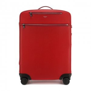 Кожаный чемодан Evoluzione Serapian. Цвет: красный