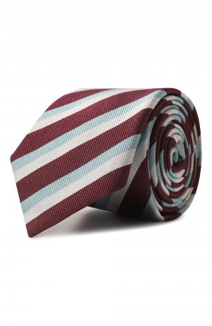 Шелковый галстук BOSS. Цвет: бордовый