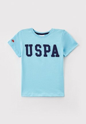Футболка U.S. Polo Assn.. Цвет: голубой
