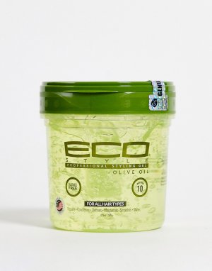 Зеленый гель для укладки с оливковым маслом , 473 мл-Бесцветный Eco Style