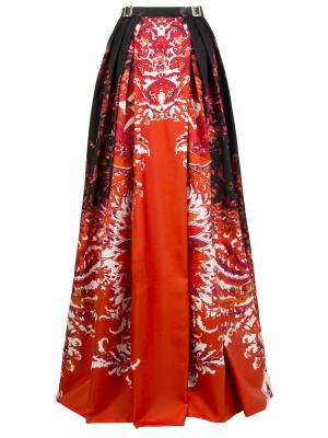 Шелковая юбка Zuhair Murad. Цвет: разноцветный