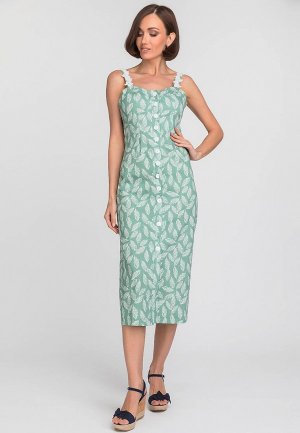 Платье Gloss. Цвет: зеленый