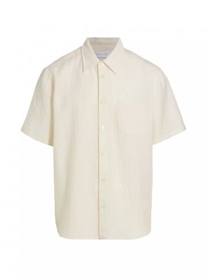 Рубашка на пуговицах с короткими рукавами и плащом , цвет salt John Elliott