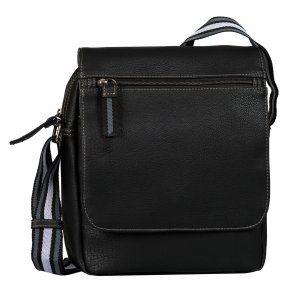 Мужская сумка кросс-боди , черная Tom Tailor Bags. Цвет: черный