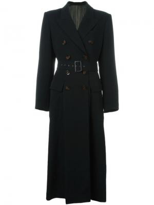 Двубортное пальто Jean Paul Gaultier Vintage. Цвет: чёрный