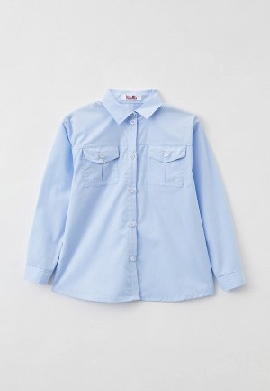 Рубашка NinoMio. Цвет: голубой