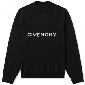 Трикотажный вязанный логотип с логотипом Archetype, черный Givenchy