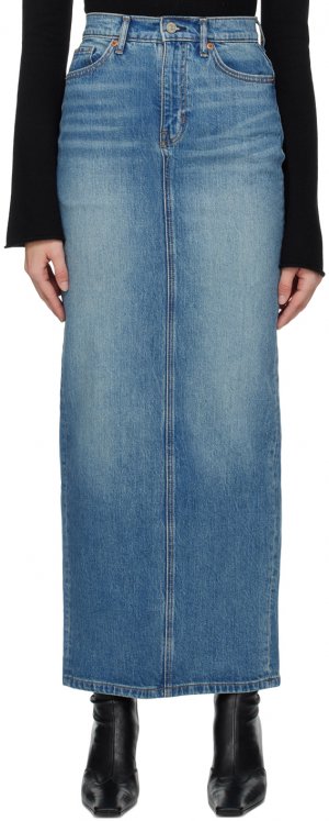 Синяя джинсовая юбка-макси Daria Reformation