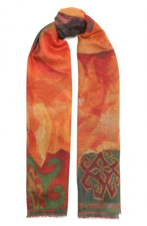 Кашемировая шаль Маки Gourji. Цвет: оранжевый