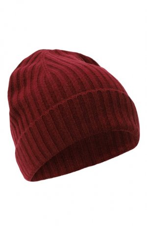 Кашемировая шапка Allude. Цвет: бордовый