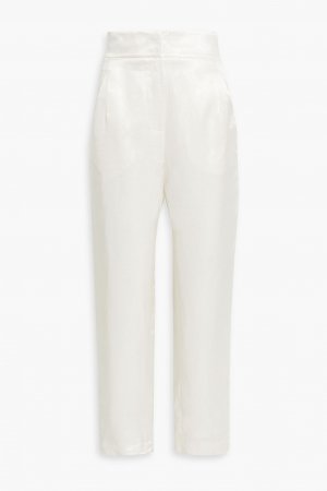 Зауженные брюки Bianca из атласного твила ENVELOPE1976, кремовый Envelope1976
