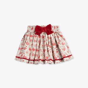 Хлопковая юбка Felicite с цветочным принтом 2–11 лет , красный Trotters