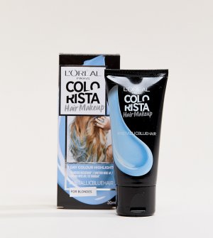 Временная краска для светлых волос цвета Metallic Blue LOreal Paris Colorista Hair Makeup-Голубой L Oréal Pa