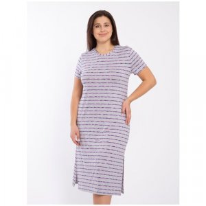 Платье, размер 50, фиолетовый Magic lady. Цвет: серый/серый-фиолетовый/фиолетовый