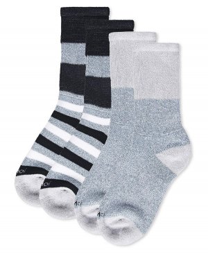 Мужские носки для диабетиков в несколько полосок с полной подушечкой, пара 2 шт. MeMoi