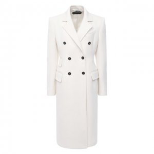 Кашемировое пальто Tom Ford. Цвет: белый