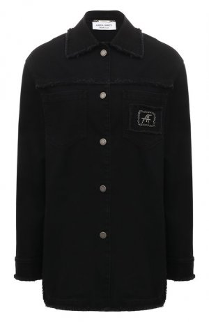 Джинсовая куртка Alberta Ferretti. Цвет: чёрный