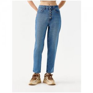 Брюки джинсовые женские befree, 2211200755, цвет: индиго, размер: S Befree. Цвет: синий
