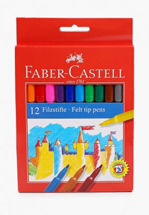 Набор фломастеров Faber-Castell 12 цветов, смываемые. Цвет: разноцветный