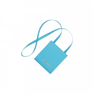 Квадратный кошелек с ремешком Le Gadjo, цвет Синий Jacquemus