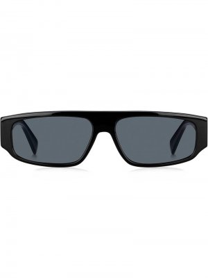 Солнцезащитные очки в овальной оправе Tommy Hilfiger. Цвет: черный