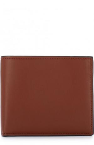 Кожаное портмоне с отделениями для кредитных карт Brioni. Цвет: коричневый