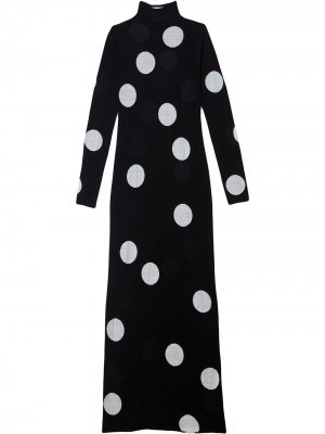Трикотажное платье с длинными рукавами Carolina Herrera. Цвет: черный
