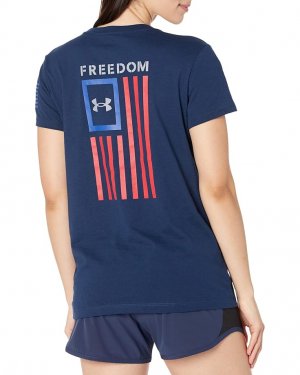 Футболка New Freedom Flag T-Shirt, цвет Academy/Royal Under Armour