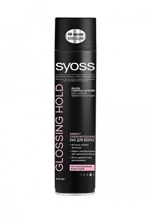 Лак для волос Syoss Glossing&Hold Блеск экстрасильная фиксация, 400 мл