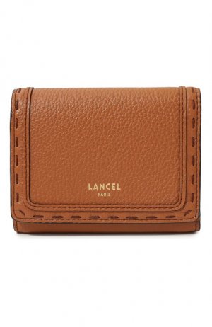 Кожаное портмоне Lancel. Цвет: коричневый