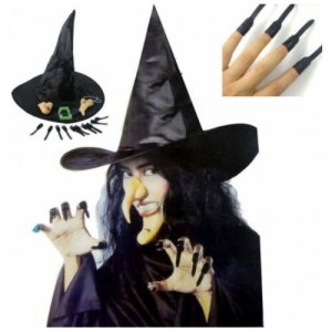 Набор ведьмы, Бабы Яги на Хэллоуин, Halloween СмеХторг. Цвет: черный