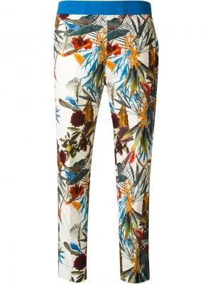 Укороченные брюки с цветочным принтом IM Isola Marras I'M. Цвет: многоцветный