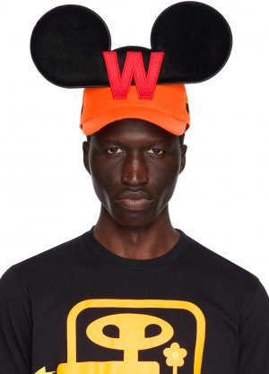 Оранжевая кепка для мыши Walter Van Beirendonck