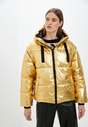 Куртка утепленная Desigual 2в1. Цвет: золотой