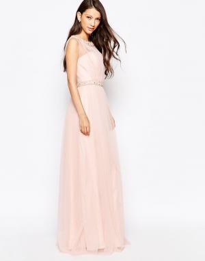 Красивое платье Ashley Roberts специально для Key Collections. Цвет: розовый
