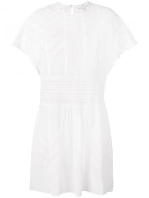 Пляжное платье с вышивкой Iro. Цвет: белый