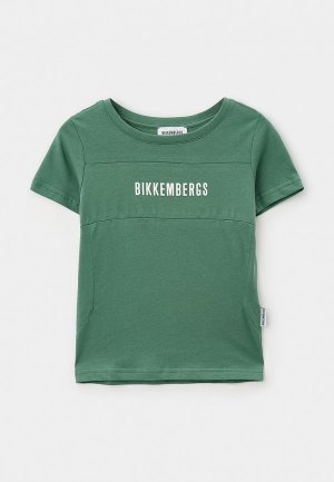 Футболка Bikkembergs. Цвет: зеленый