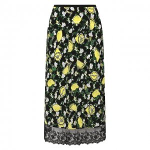 Шелковая юбка Diane Von Furstenberg. Цвет: разноцветный