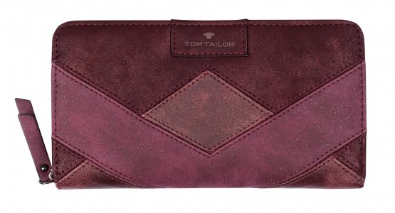 Женский кошелек, бордовый Tom Tailor Bags. Цвет: бордовый