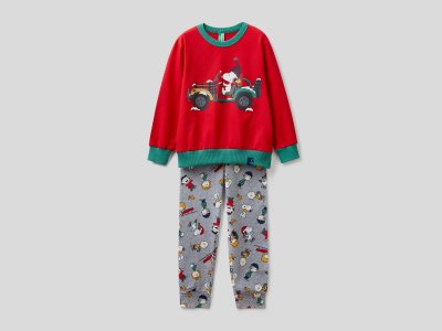 Пижама Snoopy Benetton. Цвет: красный